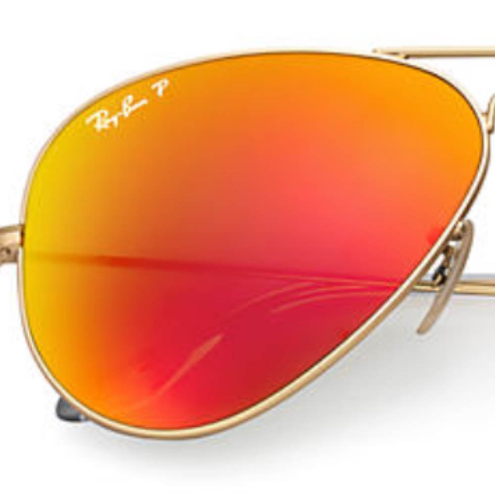 Ray Ban Aviator Flash Lense Sunglasses - Polarized